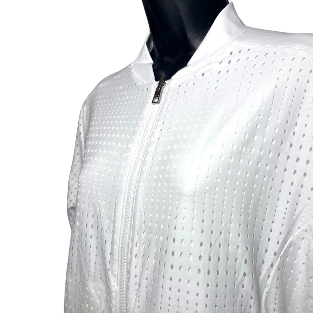 Athleta A-Game Reversible White Bomber Jacket - Picture 9 of 14